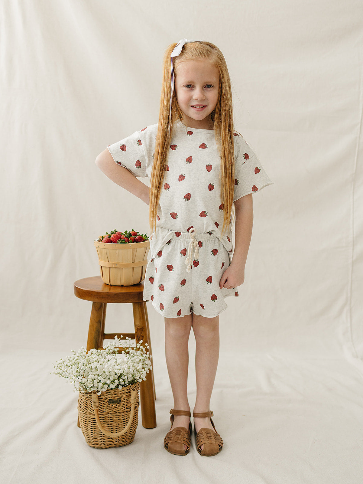 Mebie Baby Strawberry Short Set