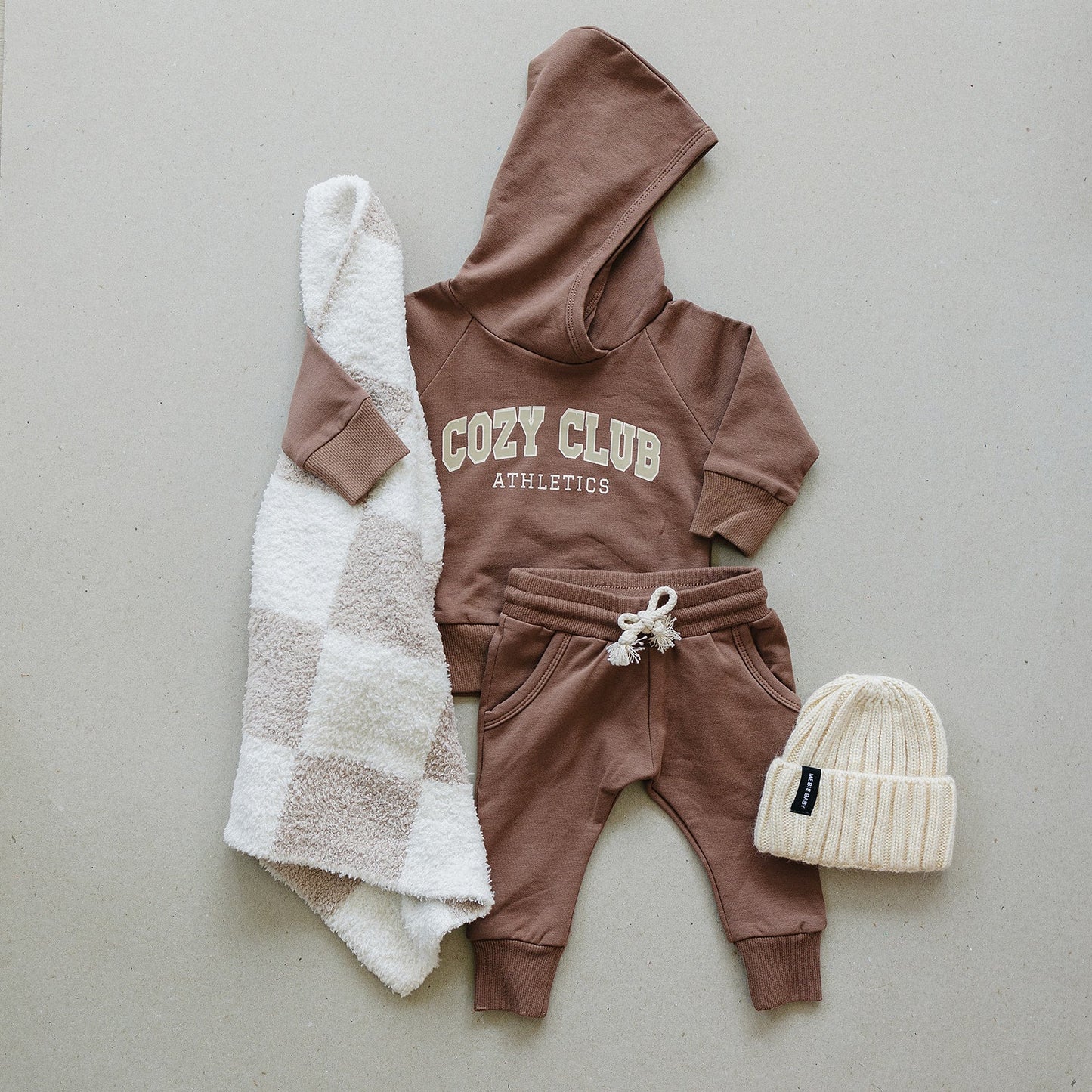 Mebie Baby Cozy Club Hooded French Terry Set