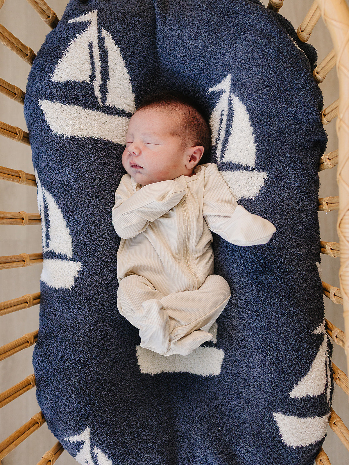 Mebie Baby Sailboat Plush Blanket