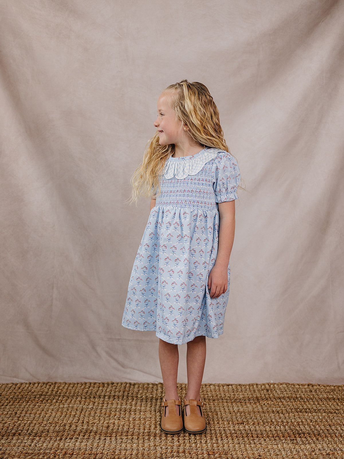 Mebie Baby Blue Meadow Dress