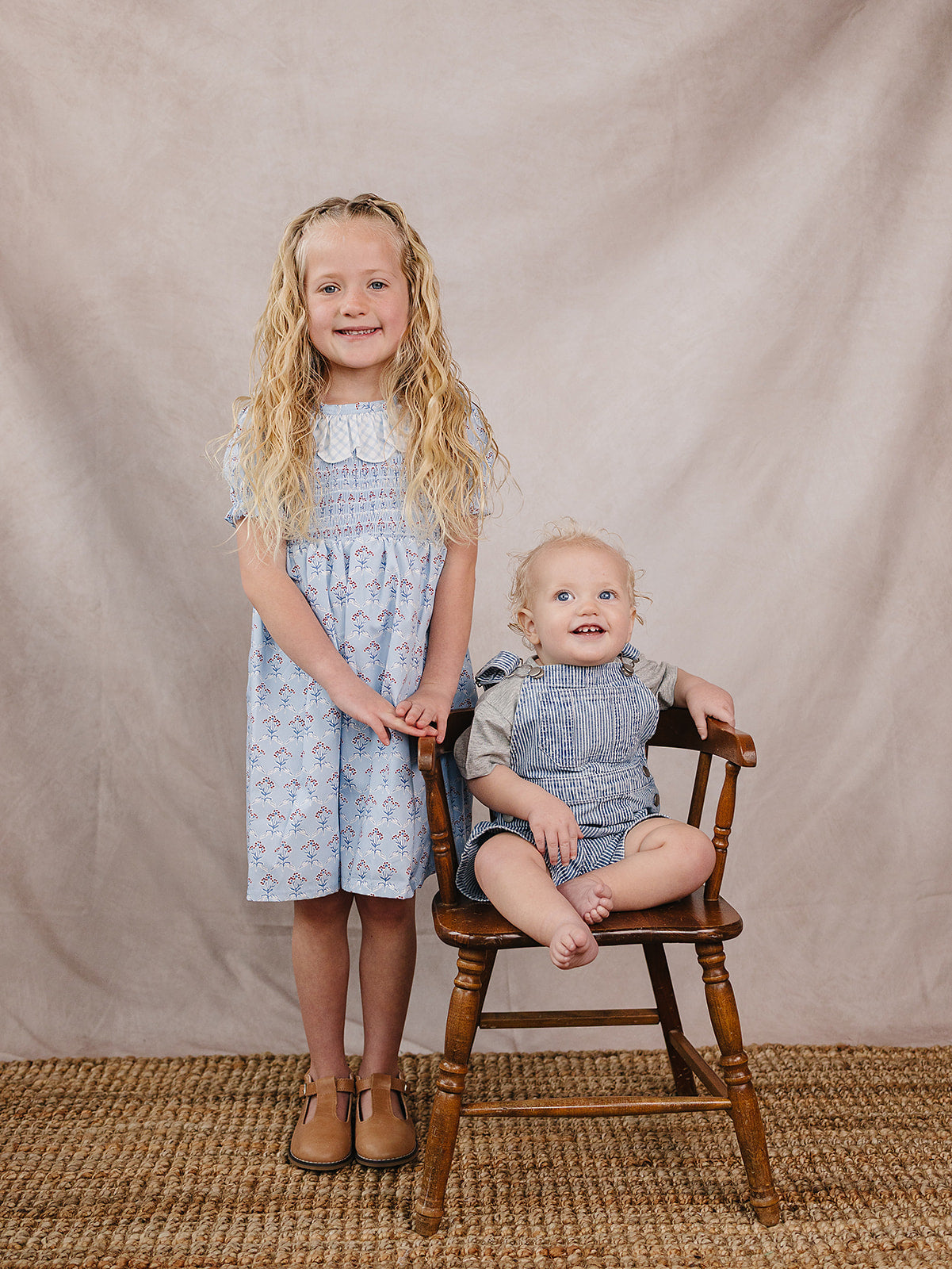Mebie Baby Stripe Short Overalls