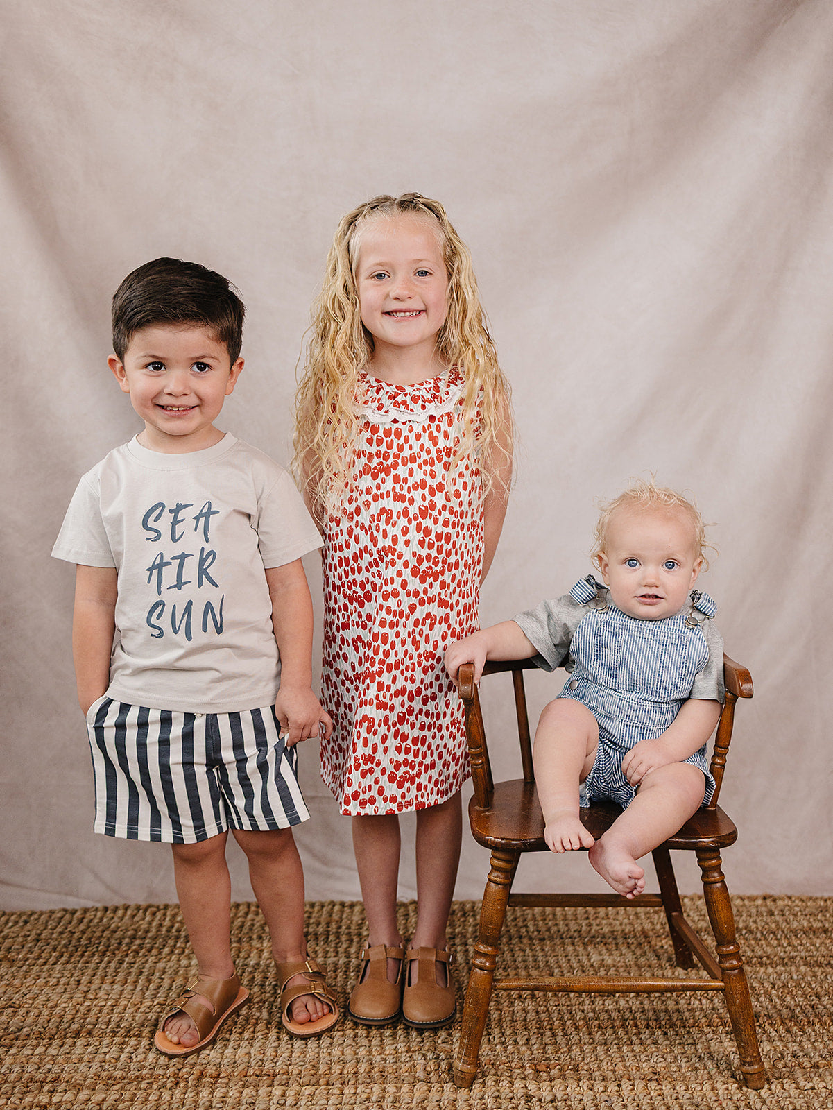 Mebie Baby Stripe Short Overalls