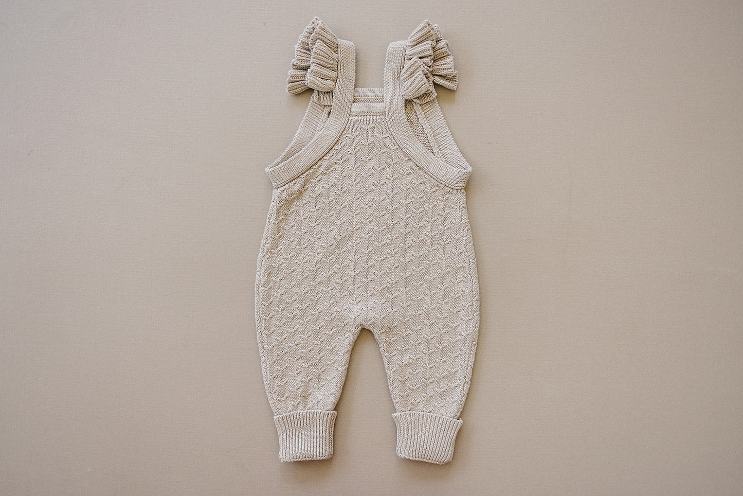 Mebie Baby Ruffle Knit Overalls