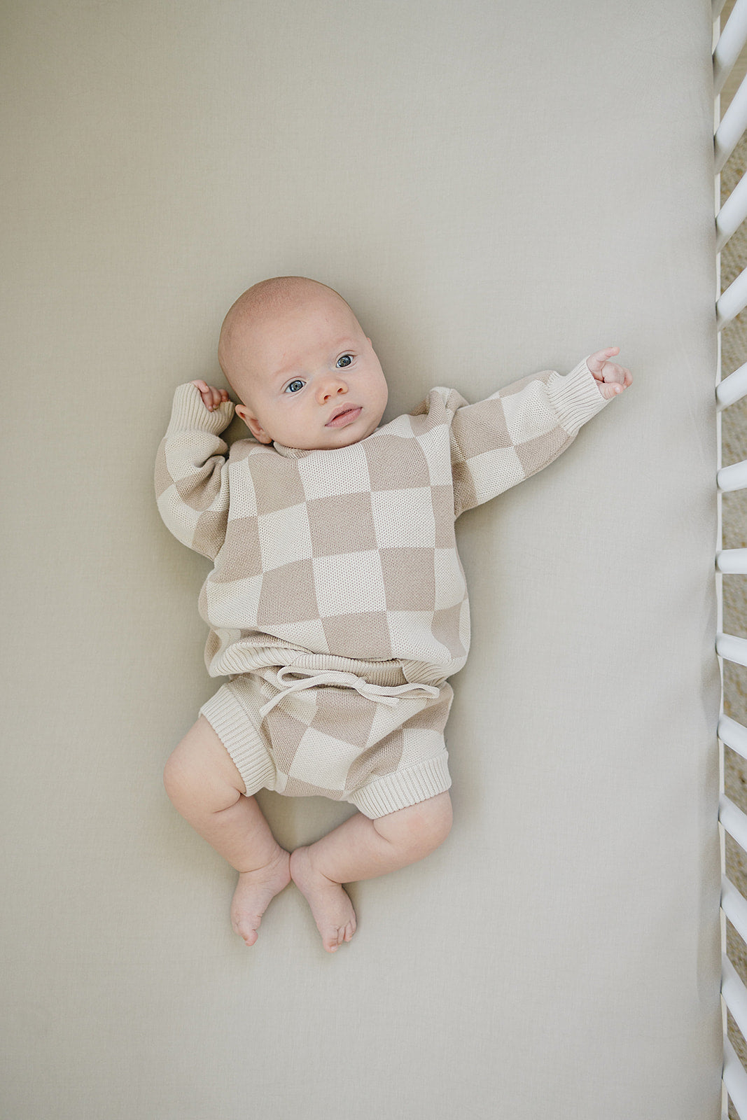 Mebie Baby Checkered Knit Bloomers