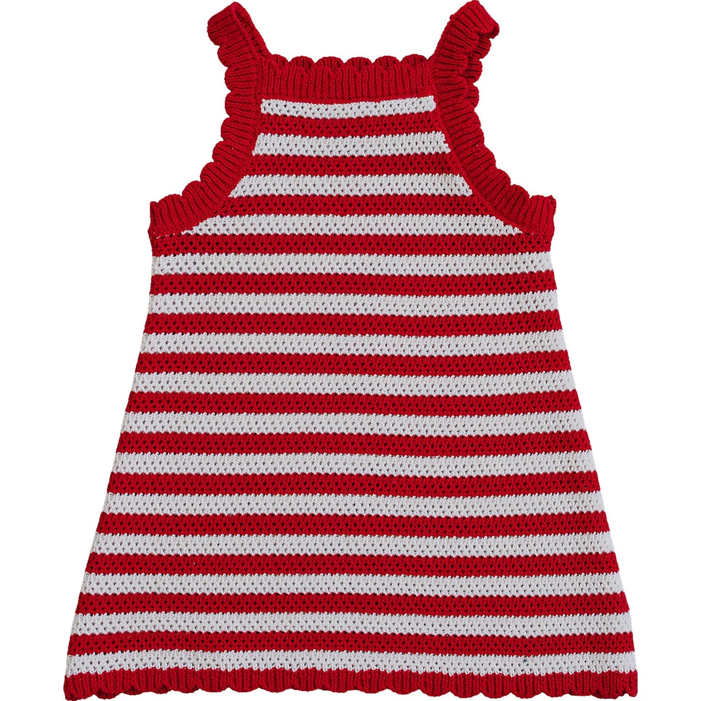 Mebie Baby Red Stripe Knit Cover-Up Dress