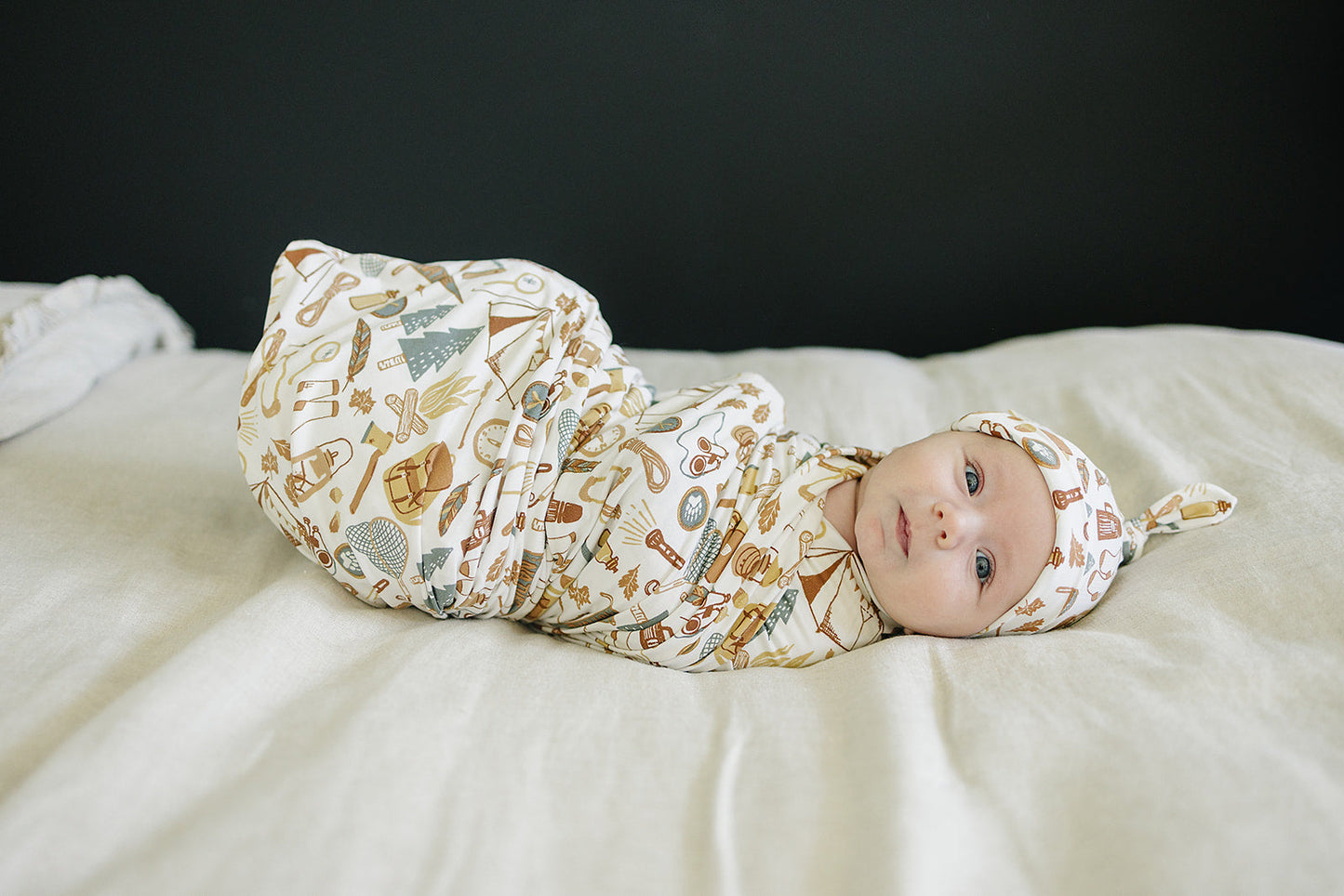 Mebie Baby Bamboo Swaddle - Camping Trip