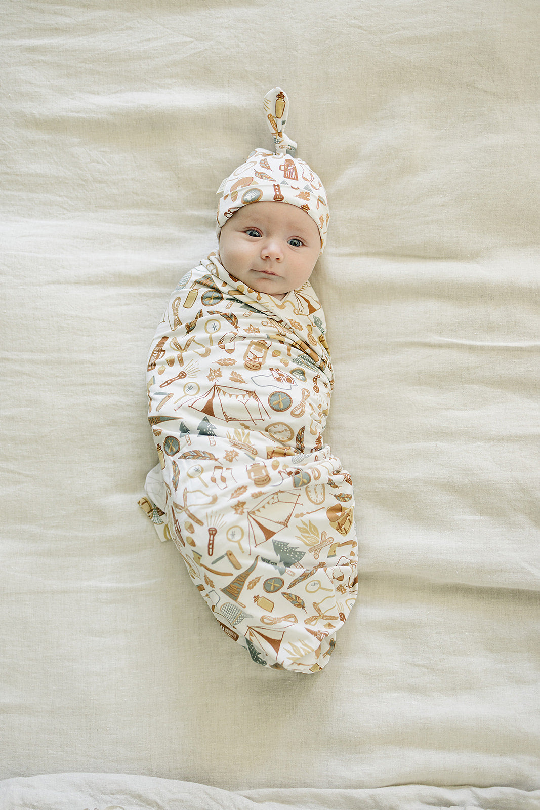 Mebie Baby Bamboo Swaddle - Camping Trip