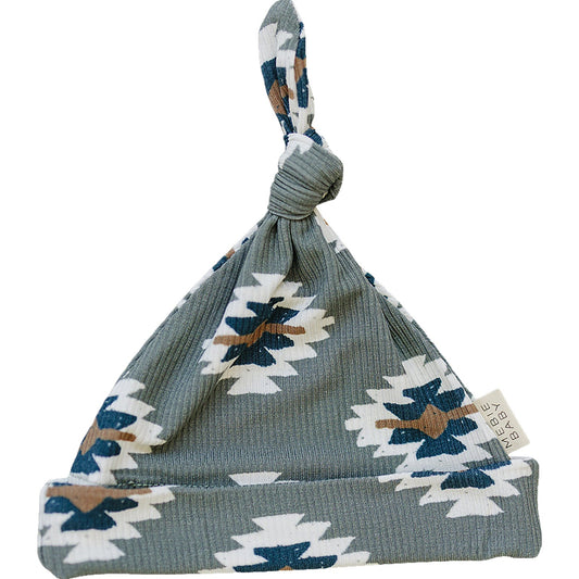 Mebie Baby Newborn Knot Hat - Southwest Aztec