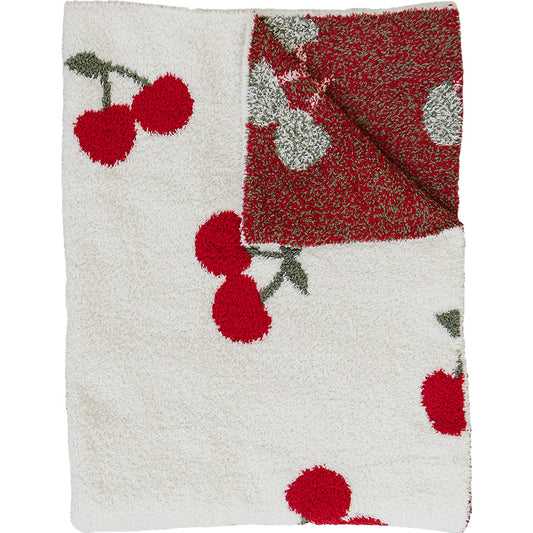 Mebie Baby Cherry Plush Blanket
