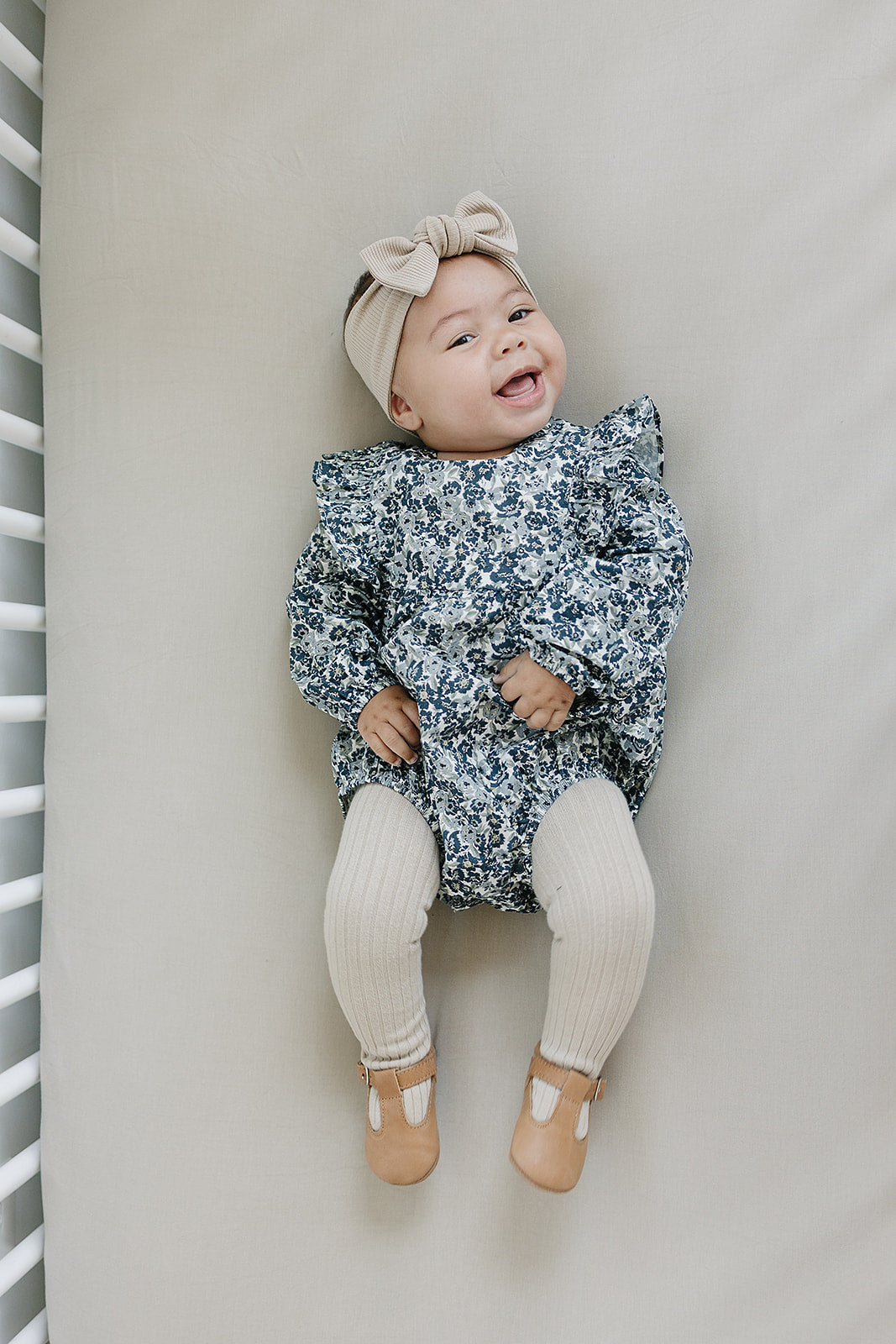 Mebie Baby Long Sleeve Romper - Liberty Floral