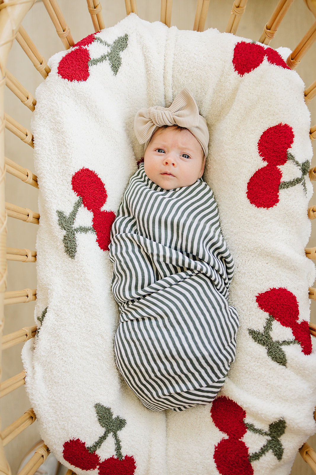 Mebie Baby Cherry Plush Blanket