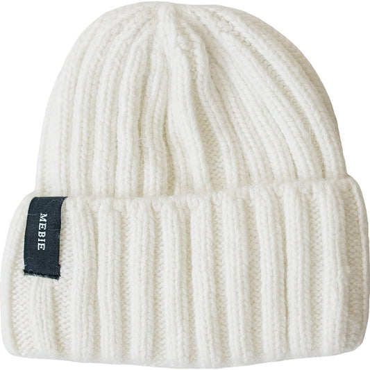 Mebie Baby White Chunky Knit Beanie