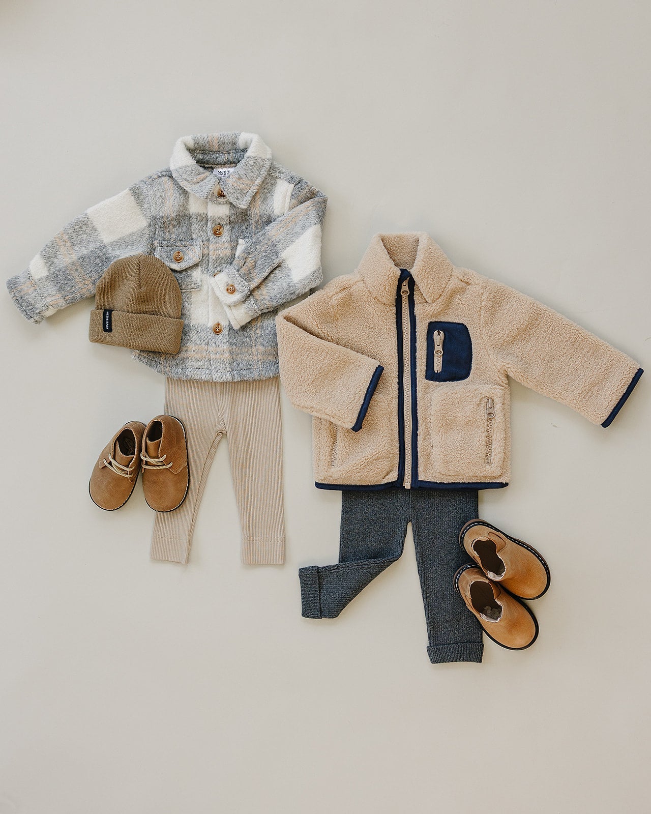 Mebie Baby Grey Plaid Shacket