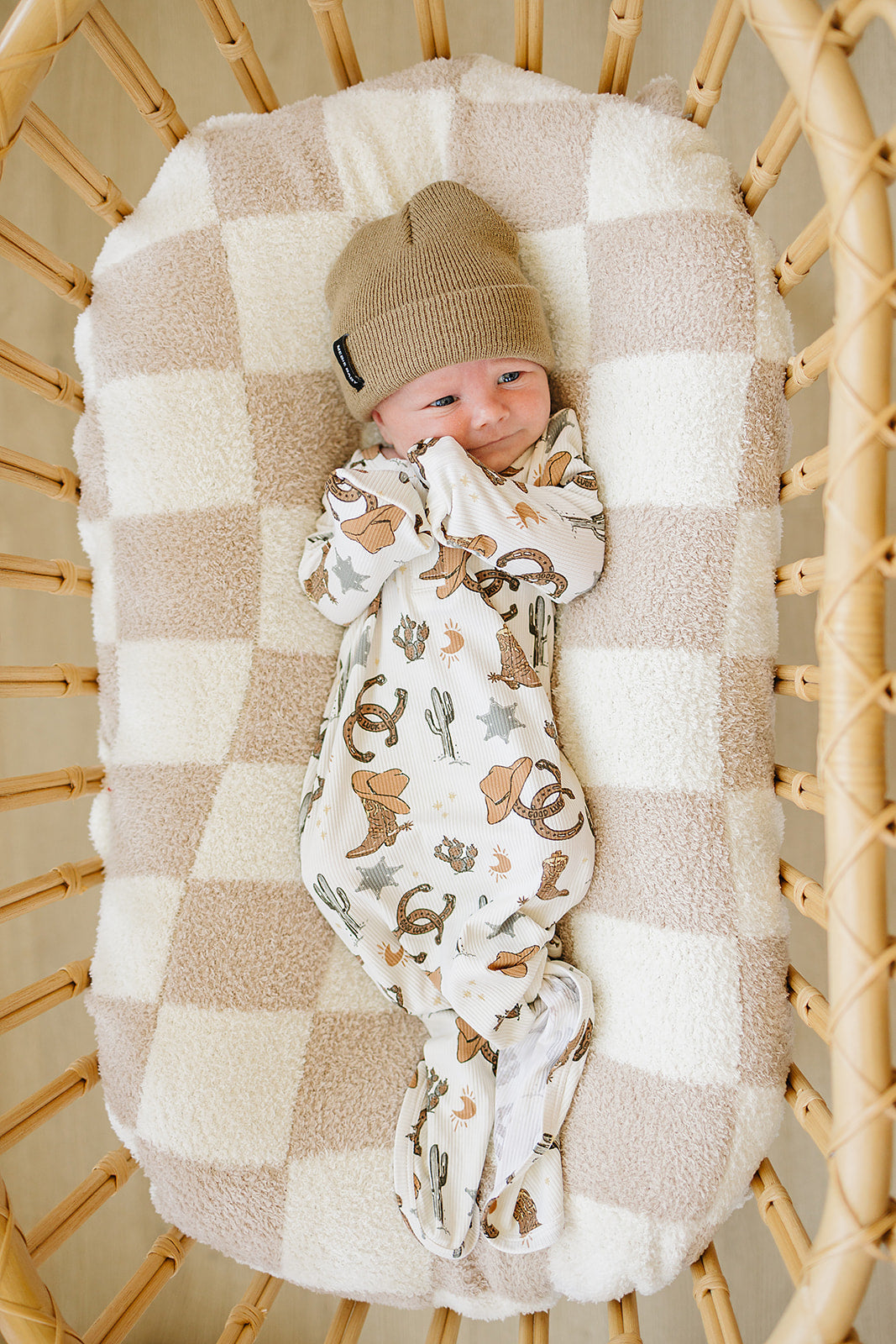 Mebie Baby Bamboo Knot Gown - Outlaw Cowboy