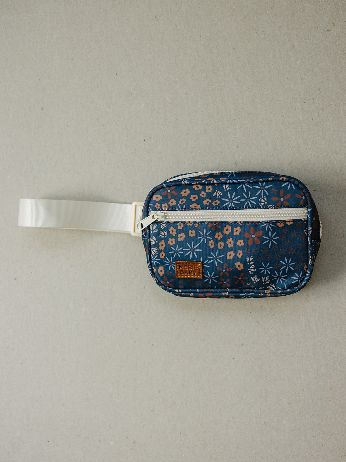 Mebie Baby  Mini Fanny Pack - Navy Floral