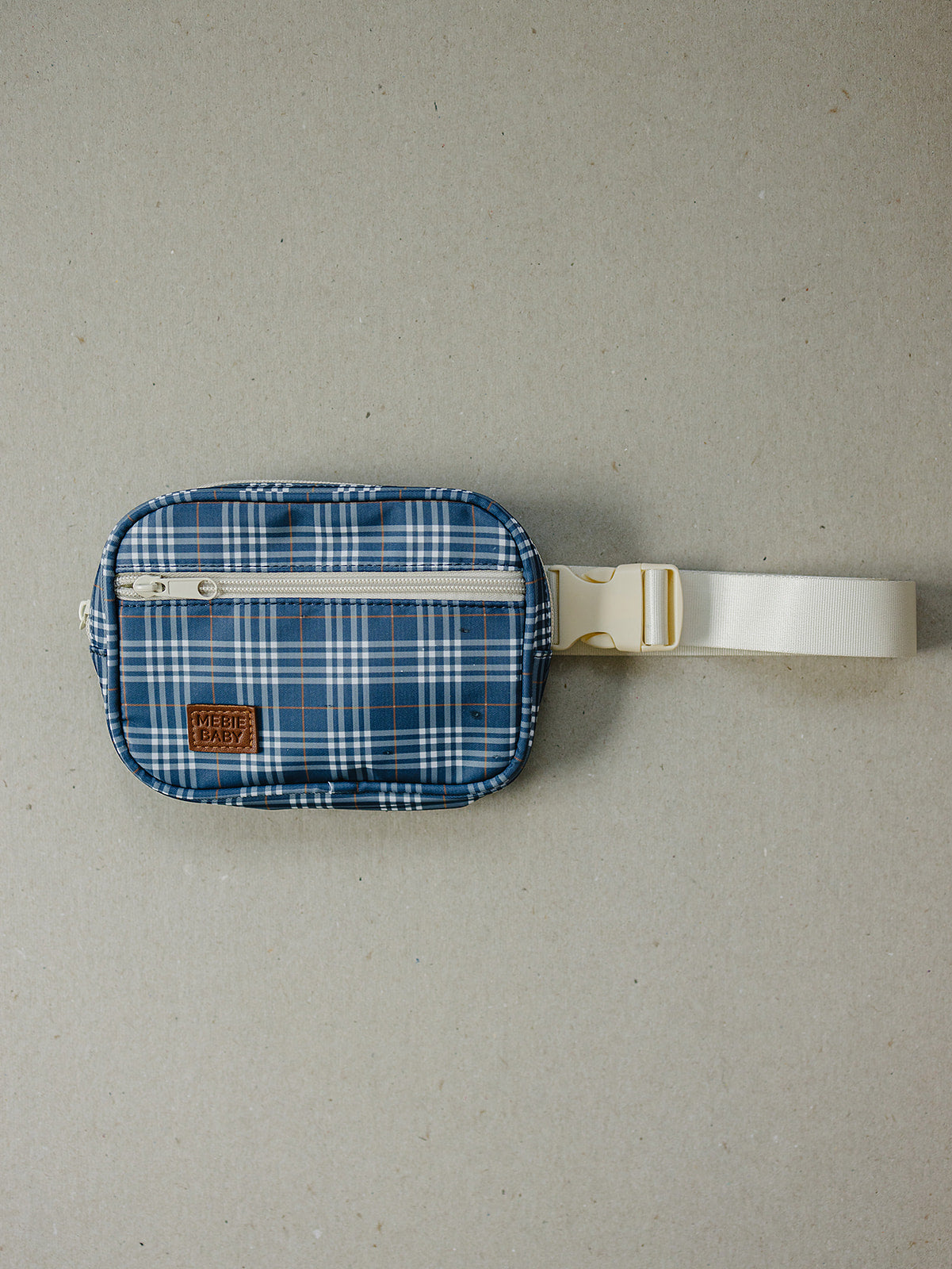 Mebie Baby Mini Fanny Pack - Navy Plaid