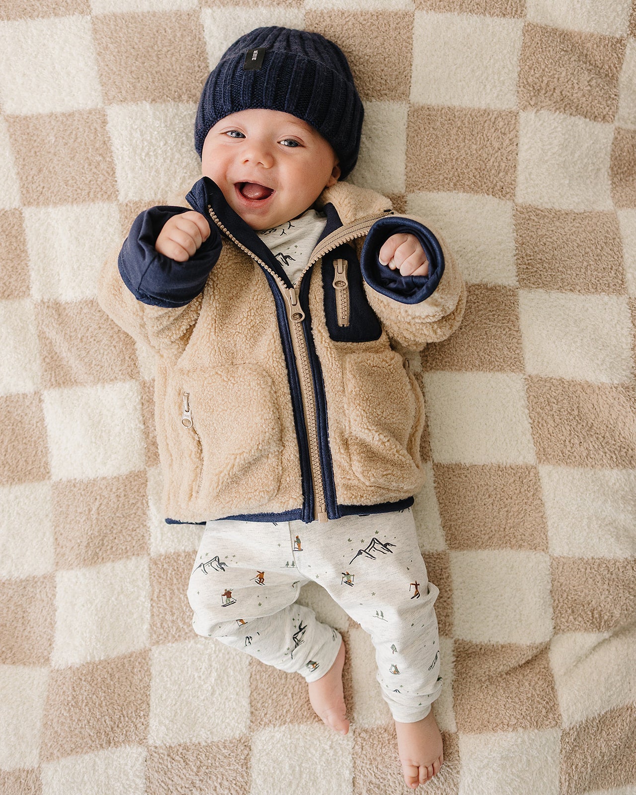 Mebie Baby Sherpa Zip-Up Jacket