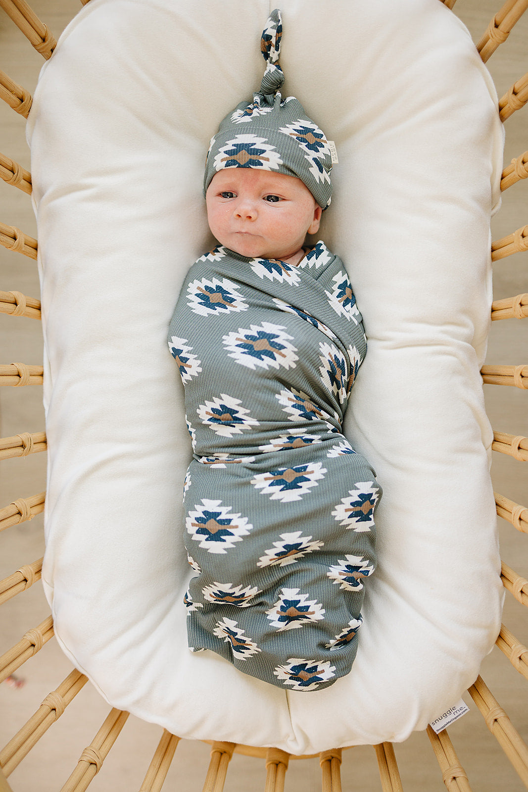 Mebie Baby Newborn Knot Hat - Southwest Aztec