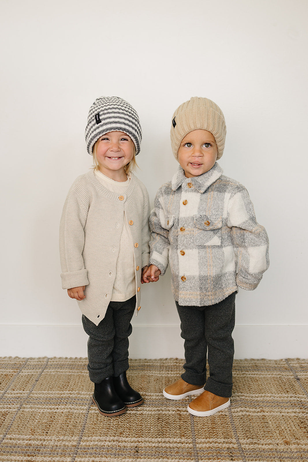 Mebie Baby Tan Chunky Knit Beanie