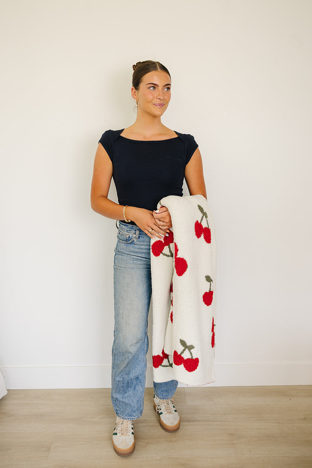 Mebie Baby Cherry Plush Blanket