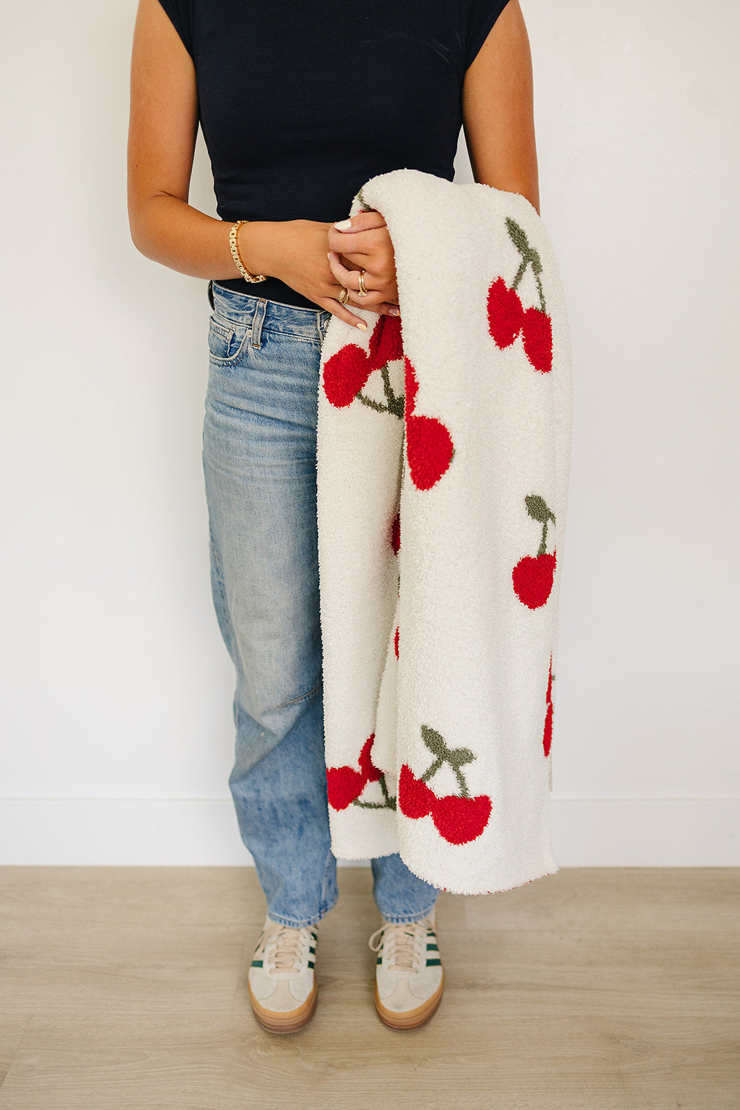 Mebie Baby Cherry Plush Blanket