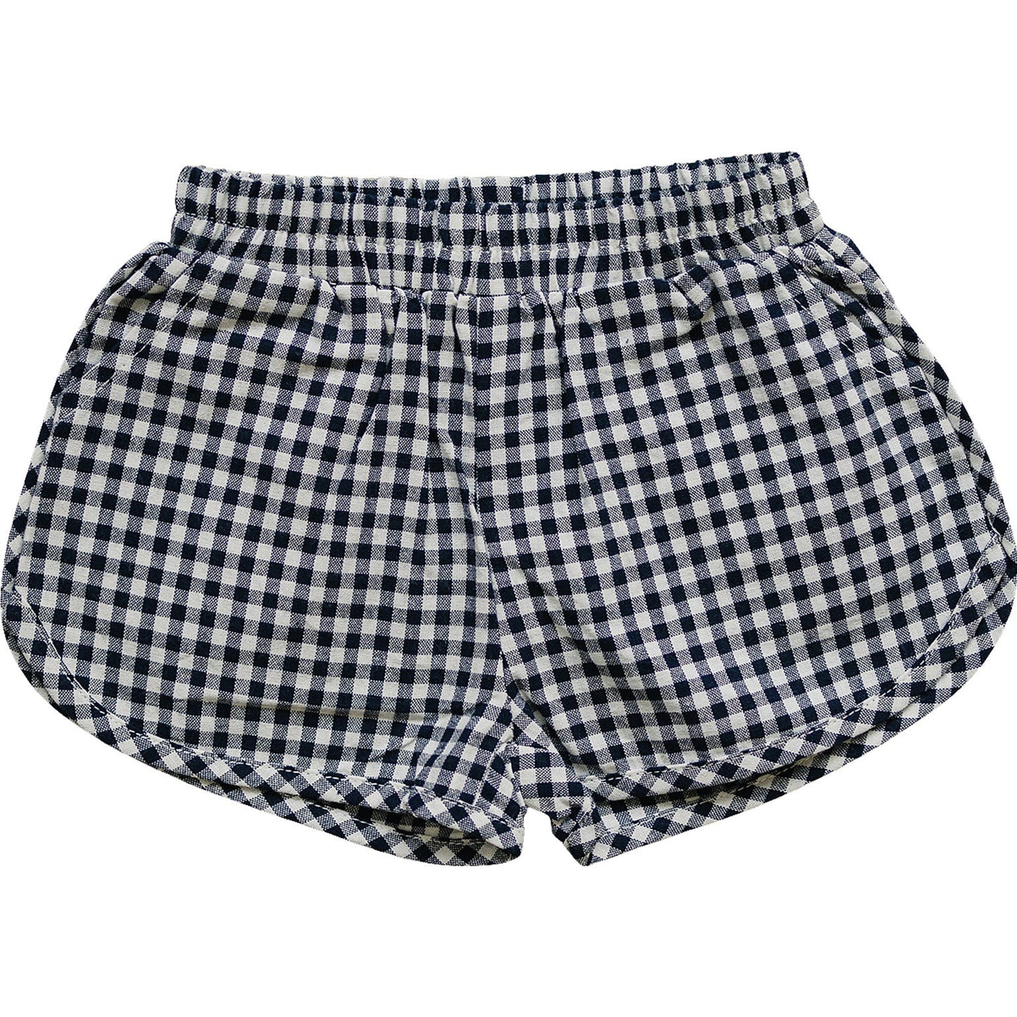 Mebie Bab Shortsy - Navy Gingham