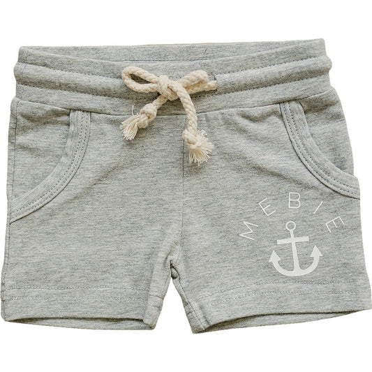 Mebie Baby Pocket Cotton Shorts - Heather Grey