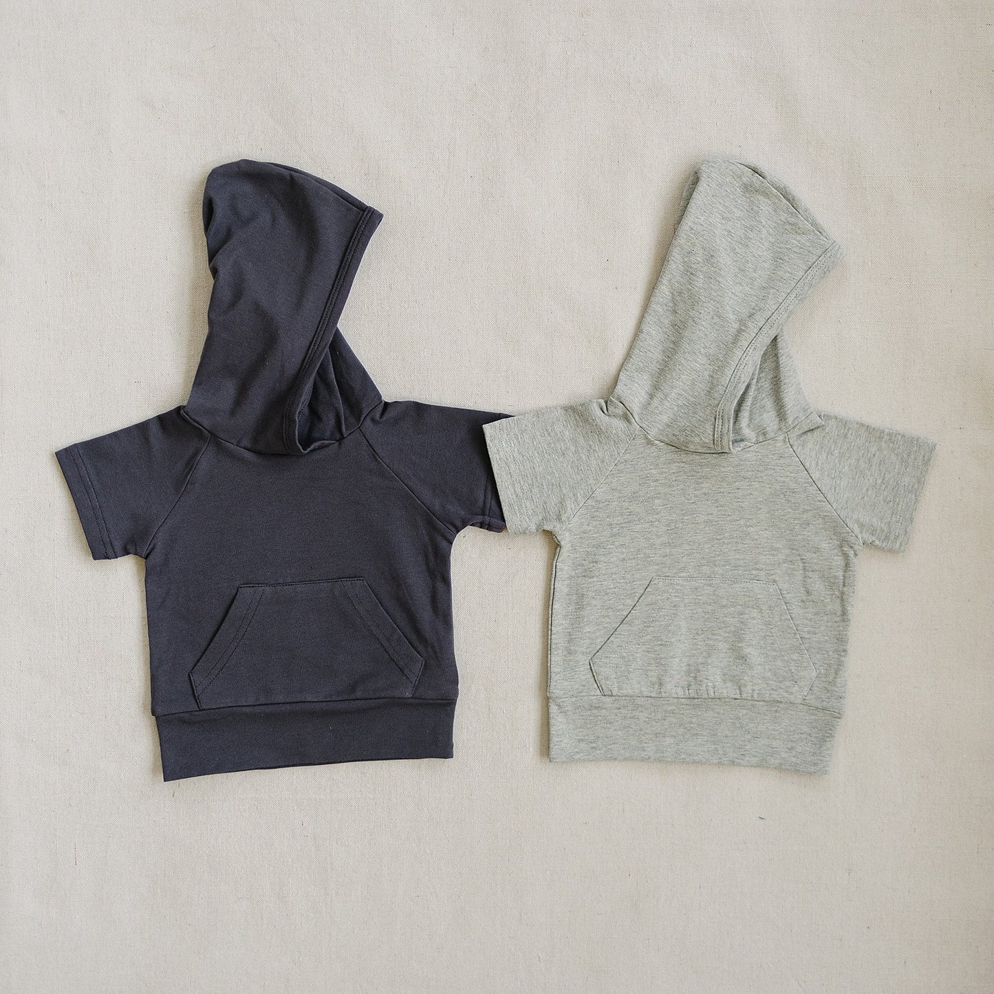 Mebie Baby Hooded Tee - Heather Grey