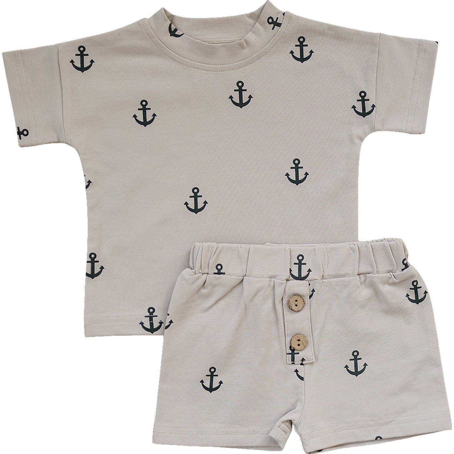 Mebie Baby Shorts Set - Anchors