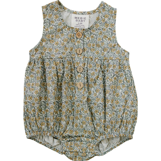 Mebie Baby Bubble Romper - Golden Meadow