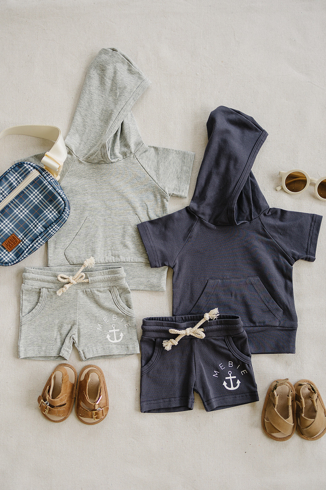 Mebie Baby Slate Hooded Tee