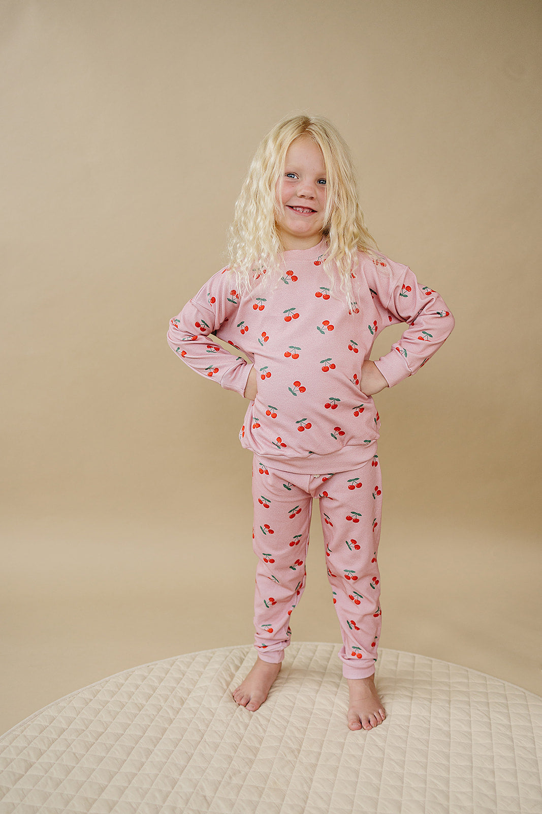 LPK Jogger Set - Blush & Cherry