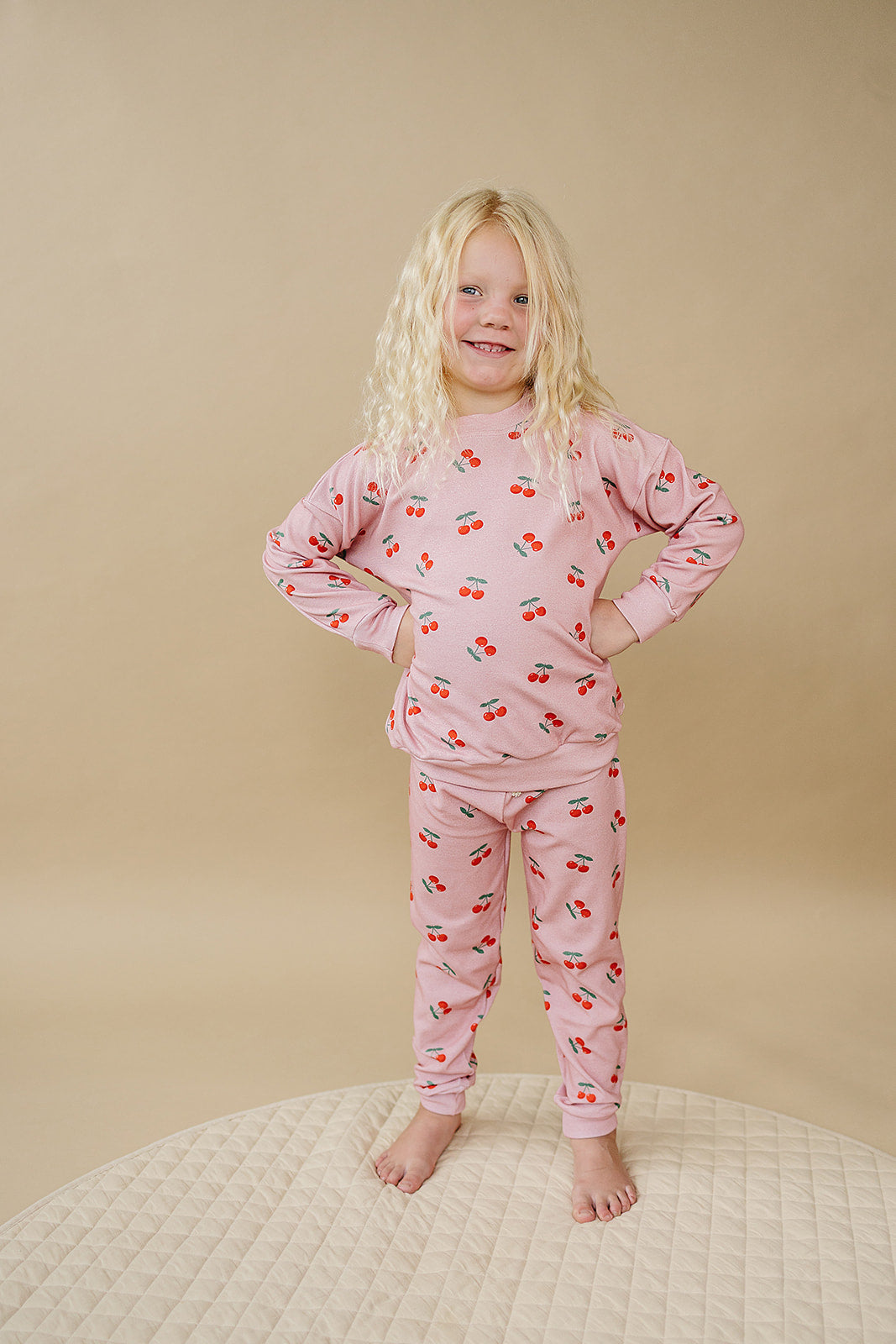 LPK Jogger Set - Blush & Cherry