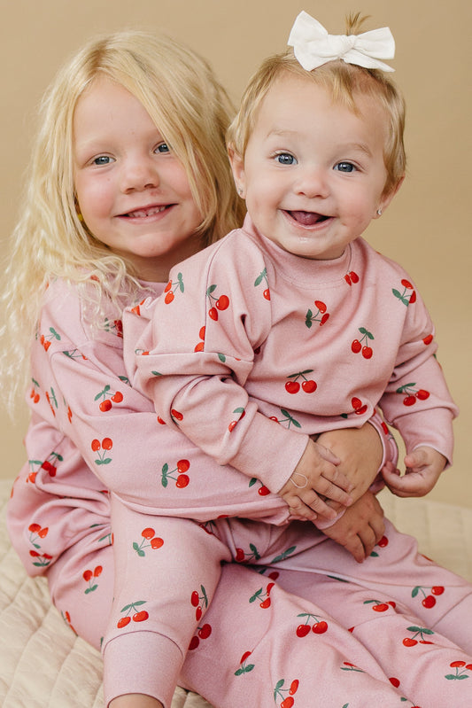 LPK Jogger Set - Blush & Cherry