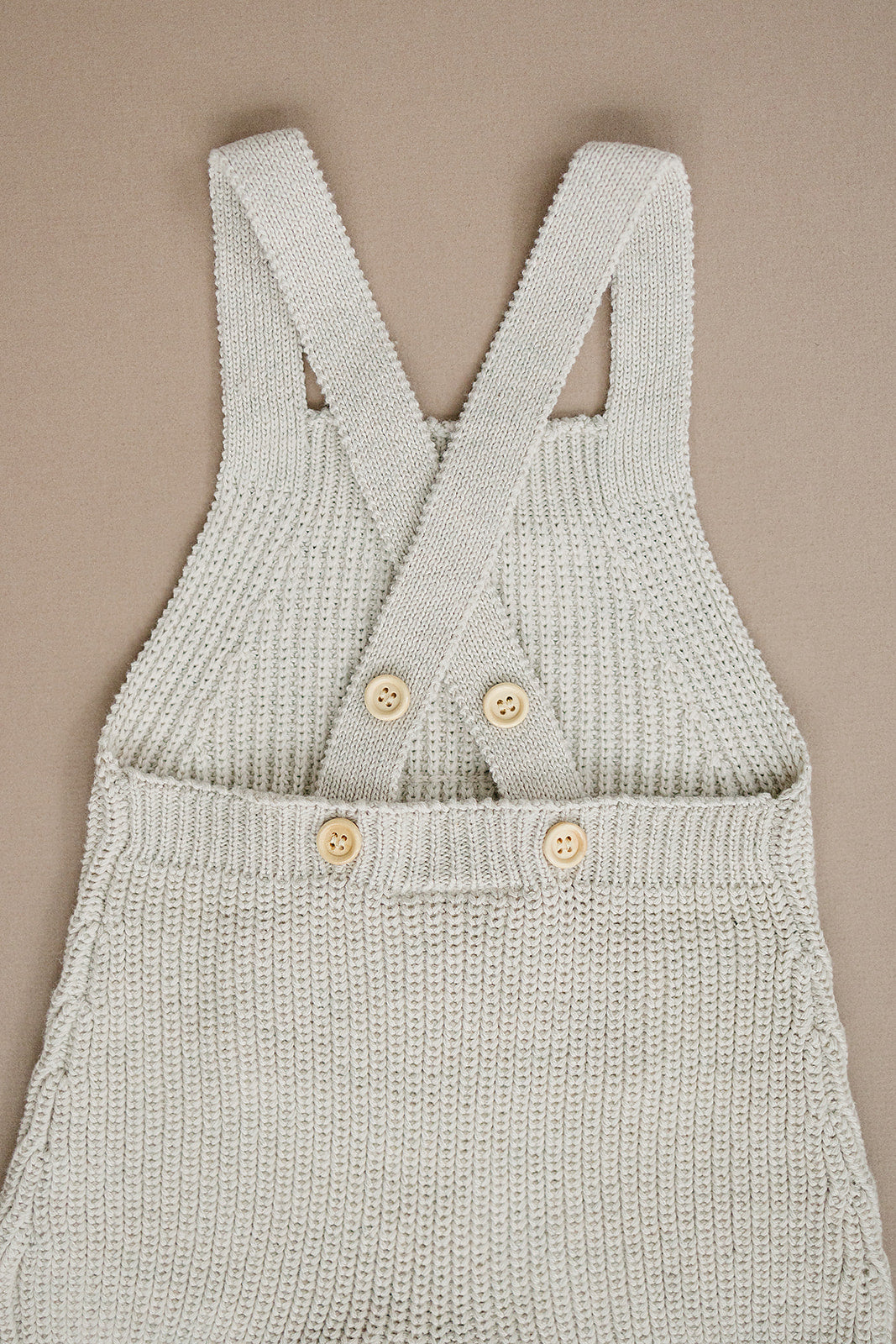Mebie Baby Pocket Knit Overalls - Oatmeal