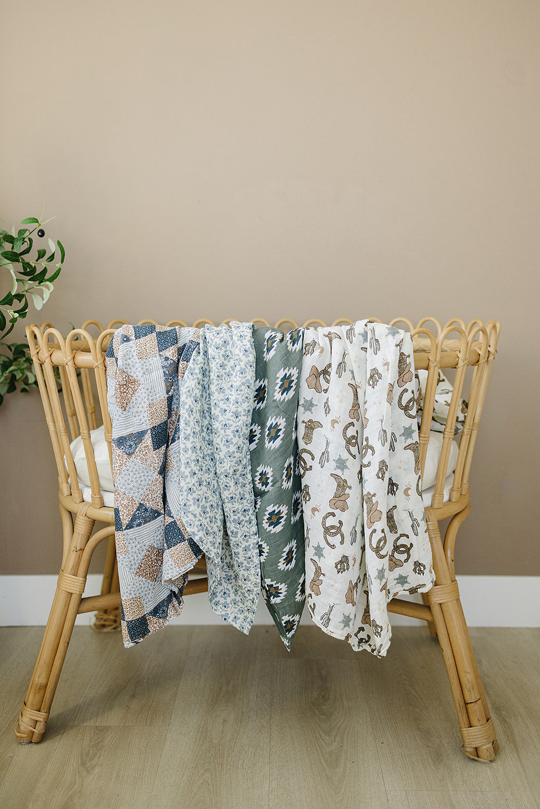 Mebie Baby Muslin Swaddle - Outlaw Cowboy