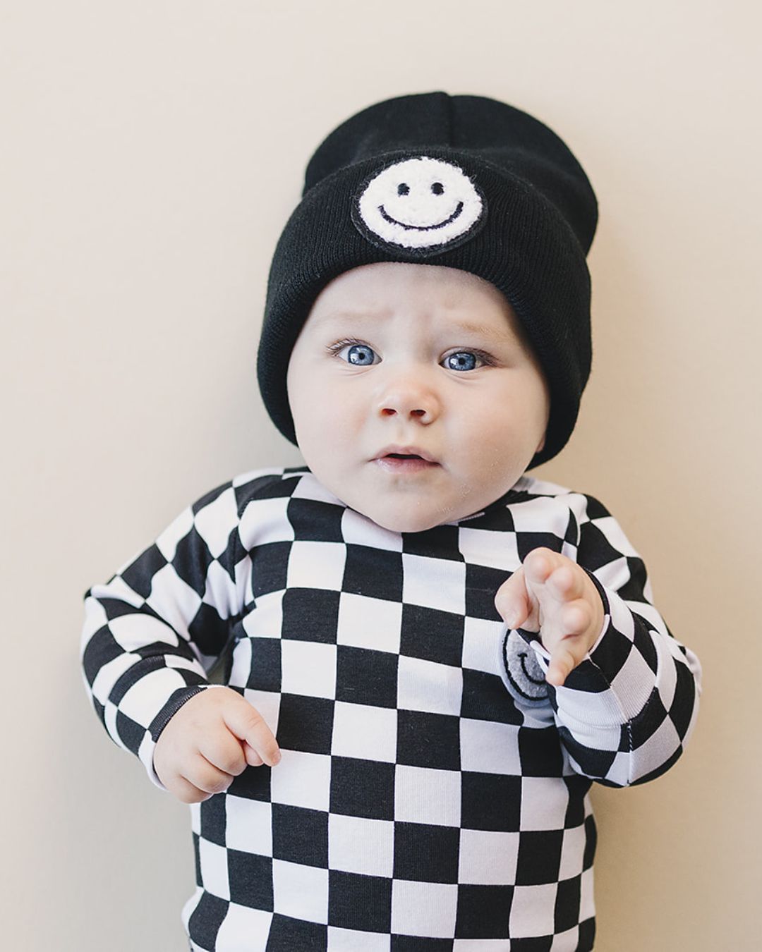 LPK Smiley Lounge Set - Checkered Black