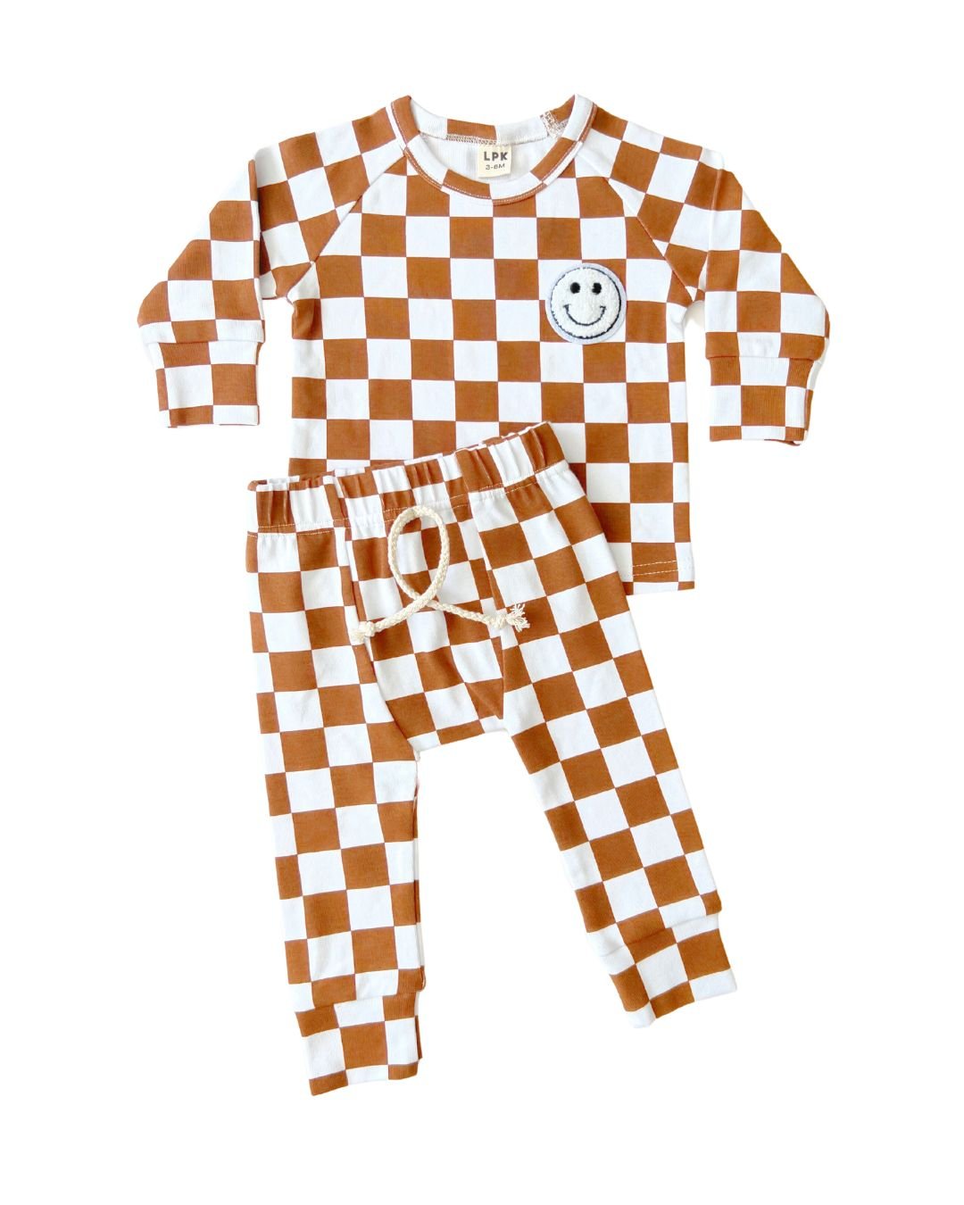 LPK Checkered Smiley Lounge Set - Copper