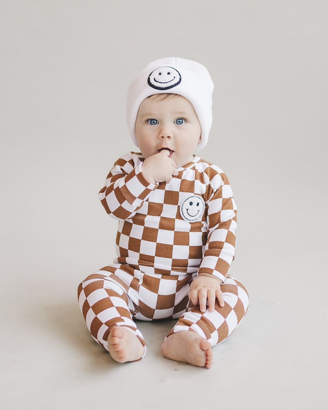 LPK Checkered Smiley Lounge Set - Copper