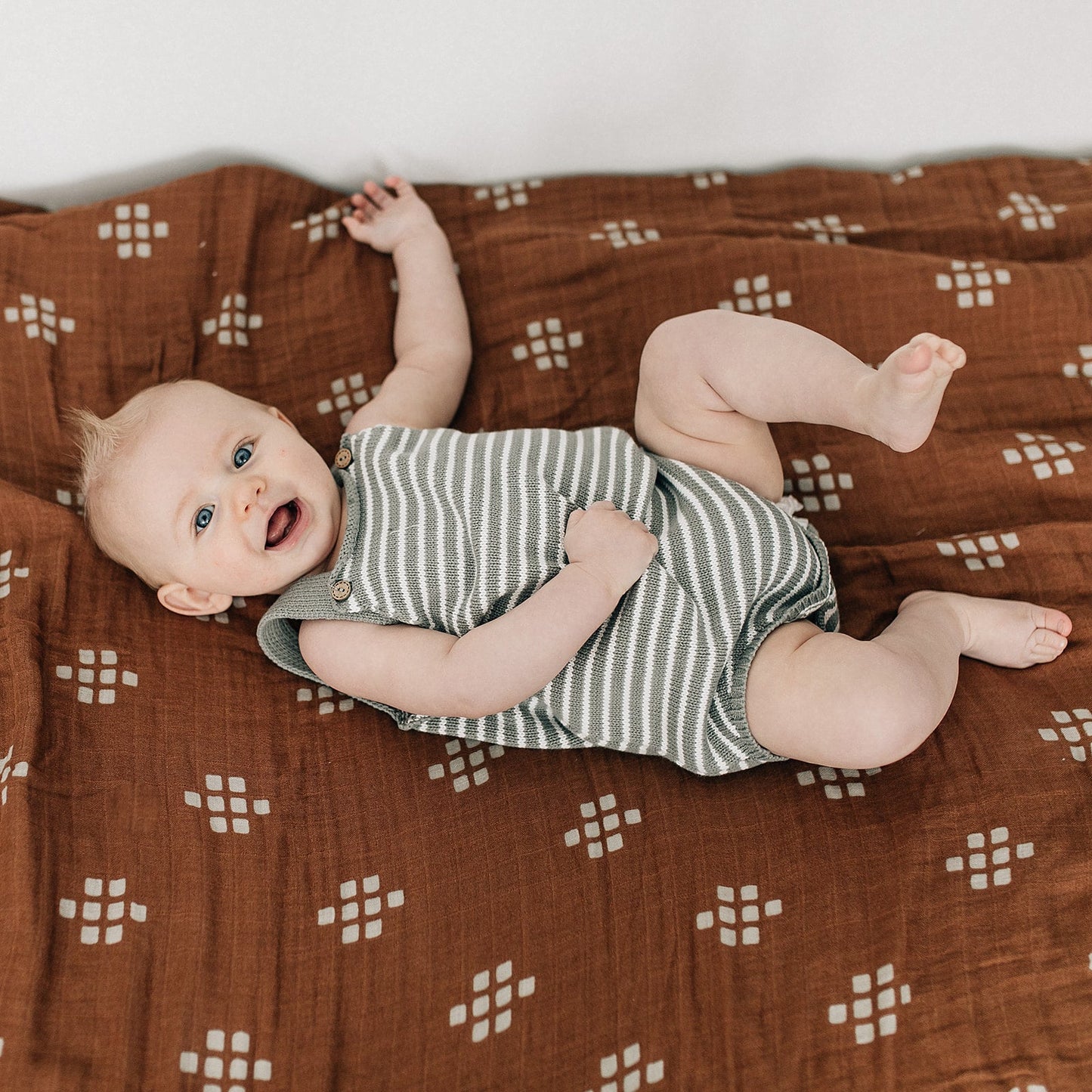 Mebie Baby Muslin Swaddle Blanket - Chestnut Textiles