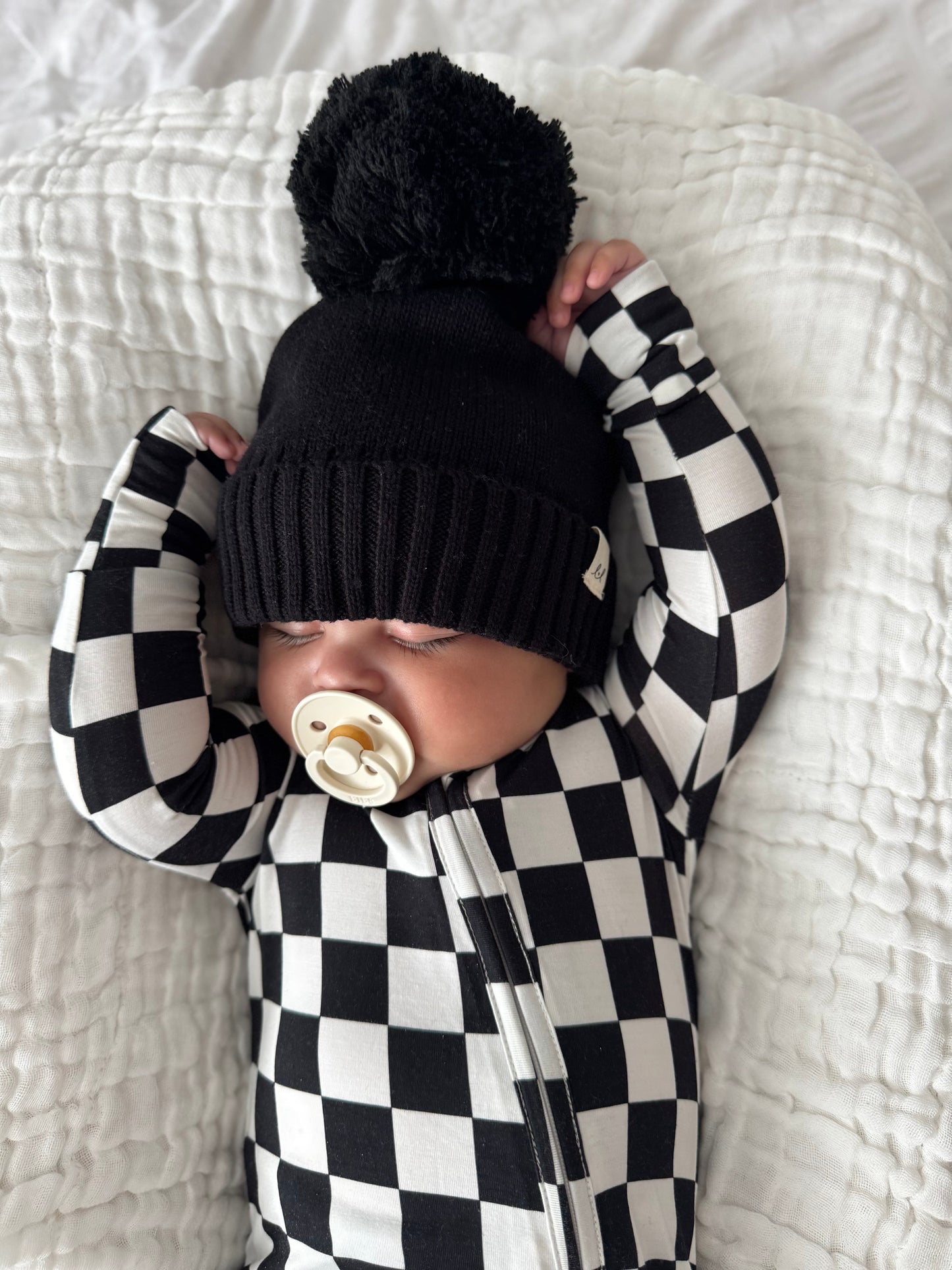 Luna + Luca Pom Beanie - Midnight