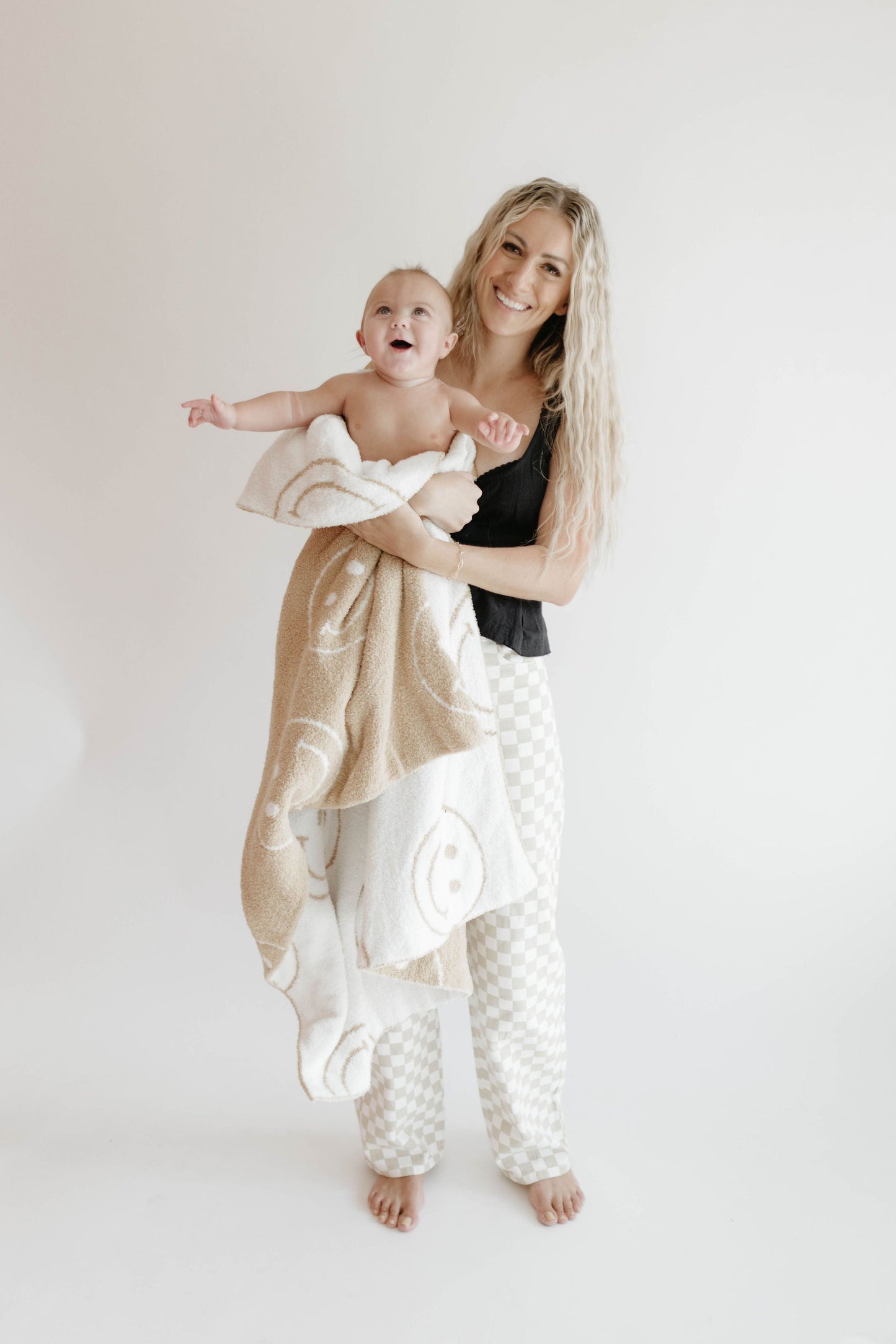 Forever French Plush Blanket - Original Just Smile