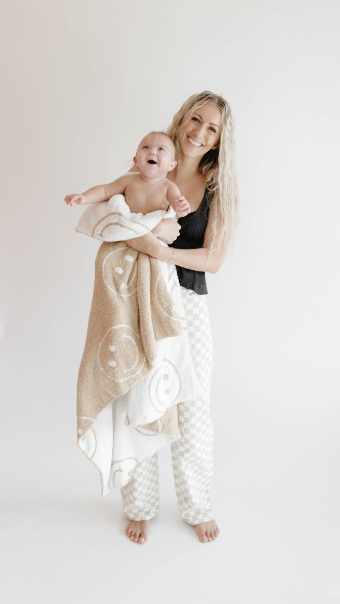 Forever French Plush Blanket - Original Just Smile