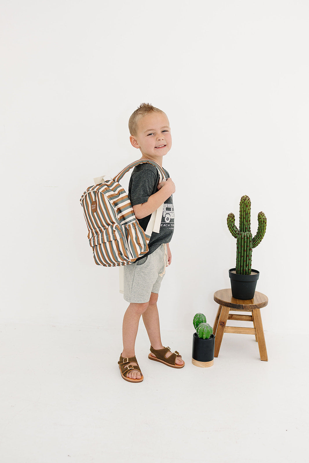 Mebie Baby Mini Backpack - Sunset Stripes