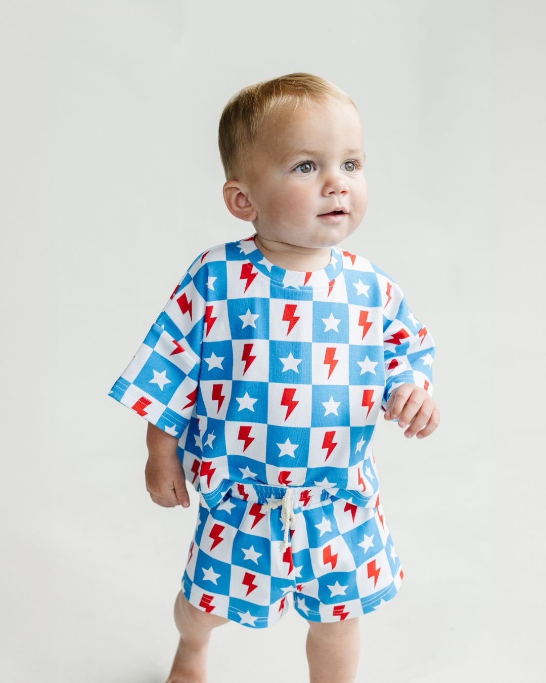 LPK Shorts Set - Checks & Stars